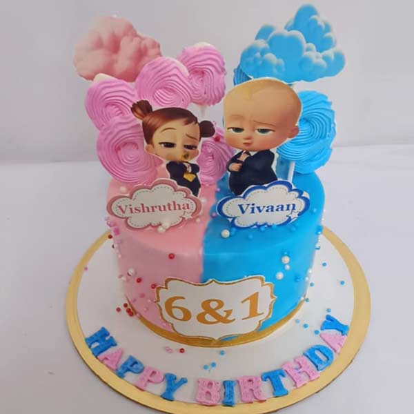 Twin-cakes-for-boy-and-girl-cake-1