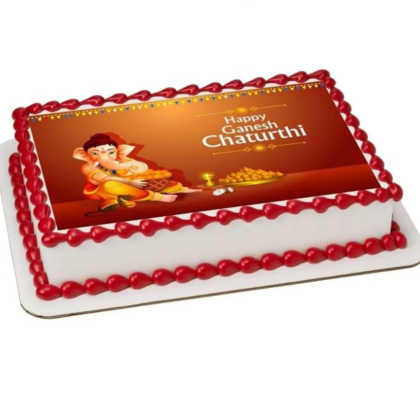 Ganesh Chaturthi Photo Cake