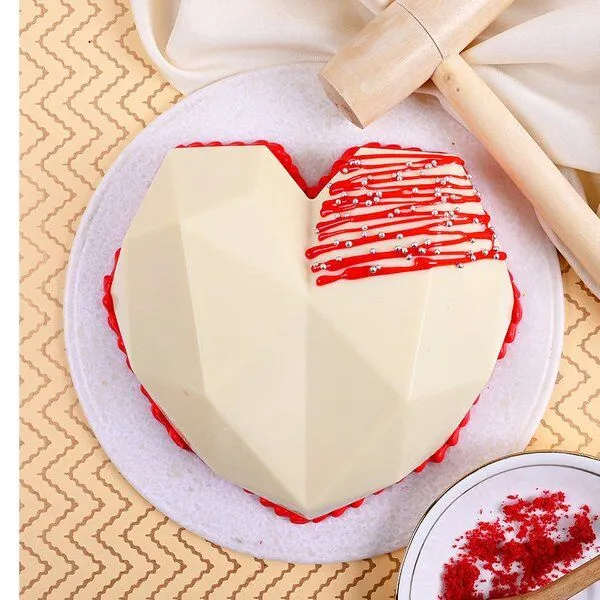 Heart Shaped Pinata Cake