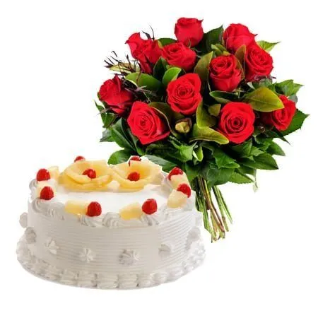 pineapple-cake-n-roses