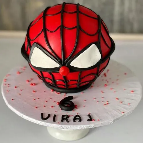 spiderman-pinata-cake