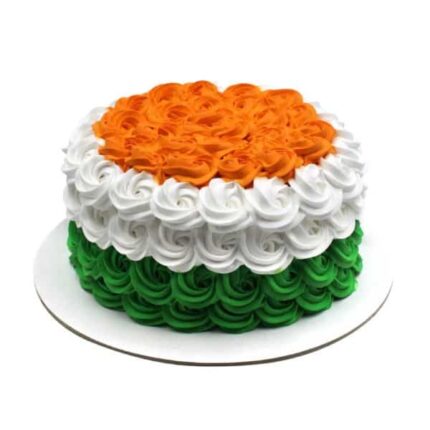 Tricolour Roses Cake