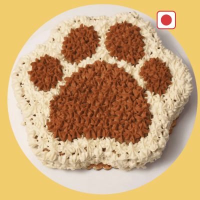 Dog paw cake