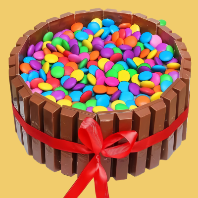 gems kitkat cake