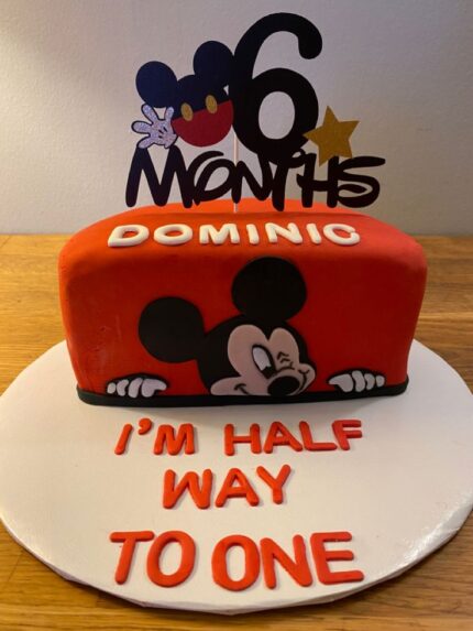 mickey half cake